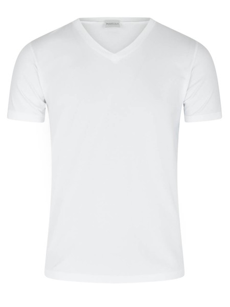 T-Shirt V-Ausschnitt Kurzarm - Stretch Cotton - Baumwolle/Elasthan