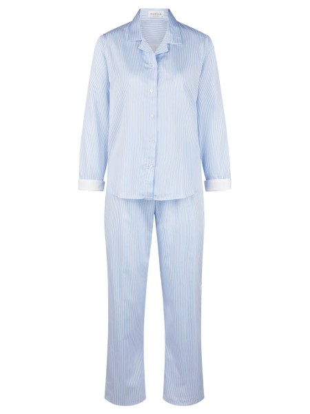 Pyjama Clara, verlängertes Rückenteil, Baumwoll-Satin