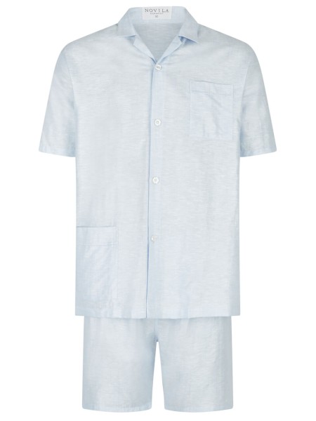Pyjama Marco 1/2 Leinen/Baumwolle